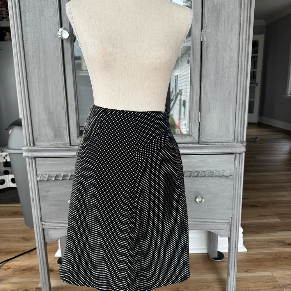 Outback Red Black and White polka dot A-Line Skirt